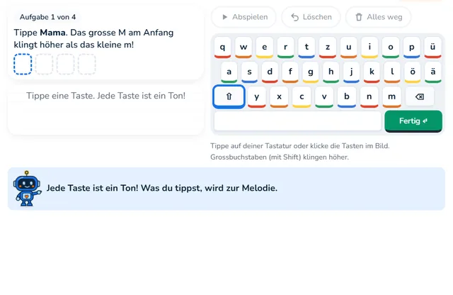 So sieht die Werkstatt «Tasten-Klavier» aus