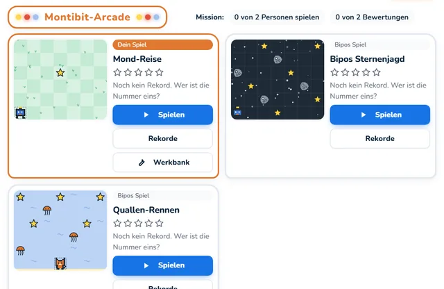 So sieht die Werkstatt «Montibit-Arcade» aus