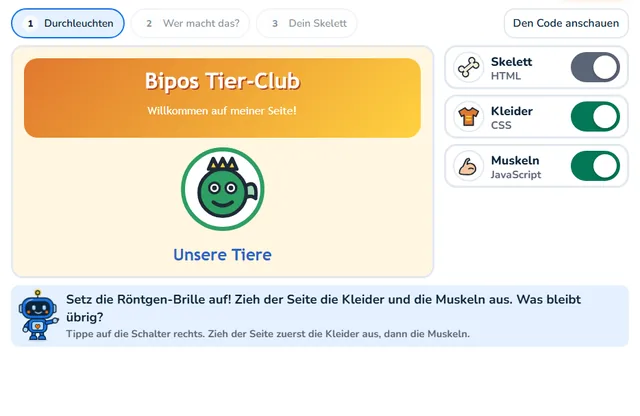 So sieht die Werkstatt «Röntgen-Brille» aus
