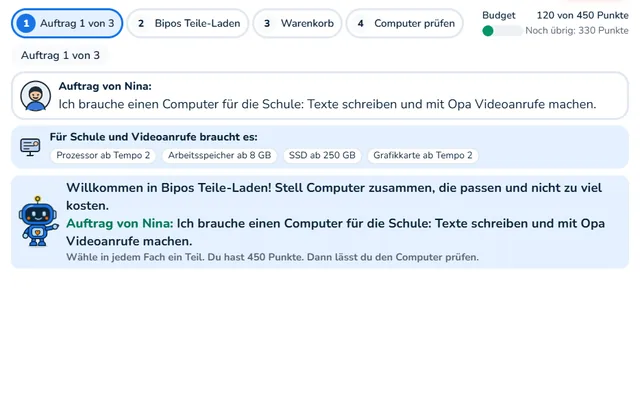 So sieht die Werkstatt «Traum-PC mit Budget» aus
