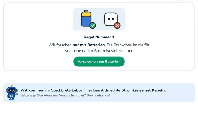So sieht die Werkstatt «Steckbrett-Labor» aus