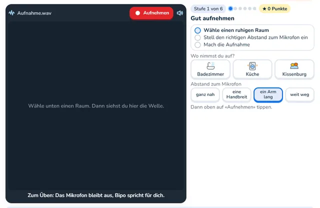 So sieht die Werkstatt «Ton-Studio» aus