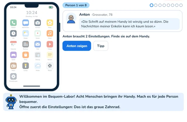 So sieht die Werkstatt «Bequem-Labor» aus