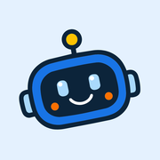 Montibit-Symbol: Roboter Bipo auf hellblauem Grund